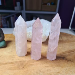 Pointe à poser en quartz rose
